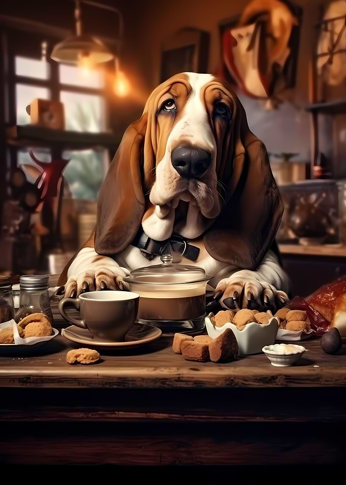 Basset Hound Dog Coffee