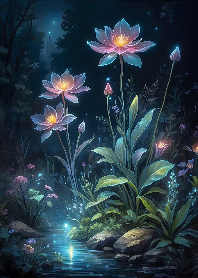 Bioluminescent Flora