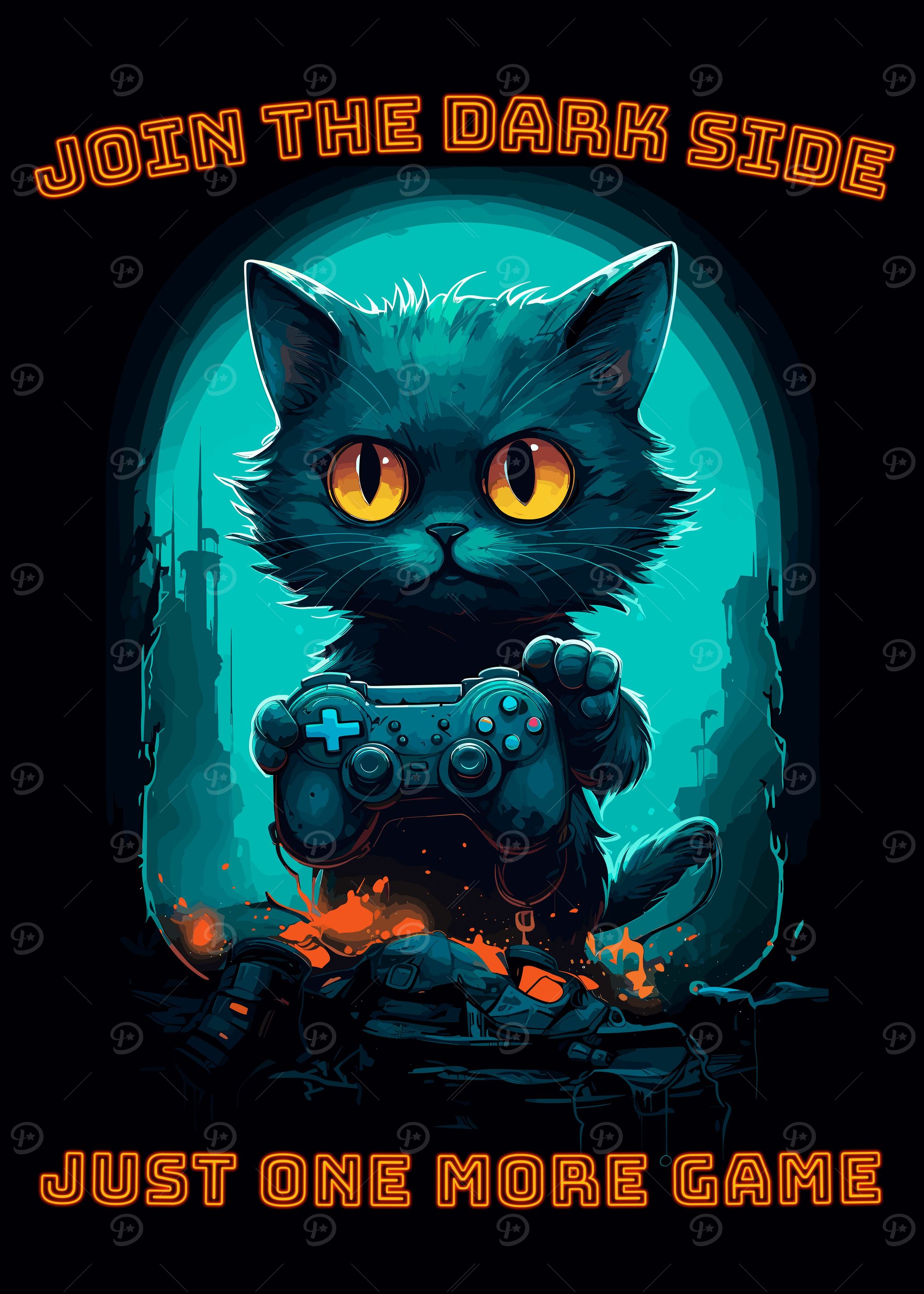 Funny Gamer Cat