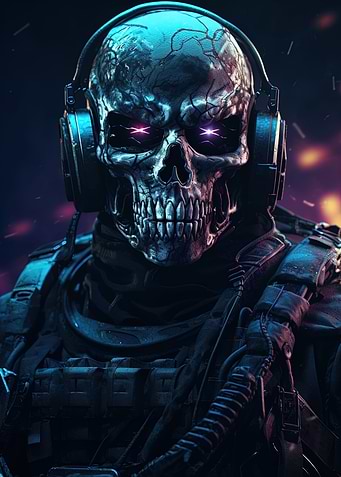 Futuristic Ghost Soldier