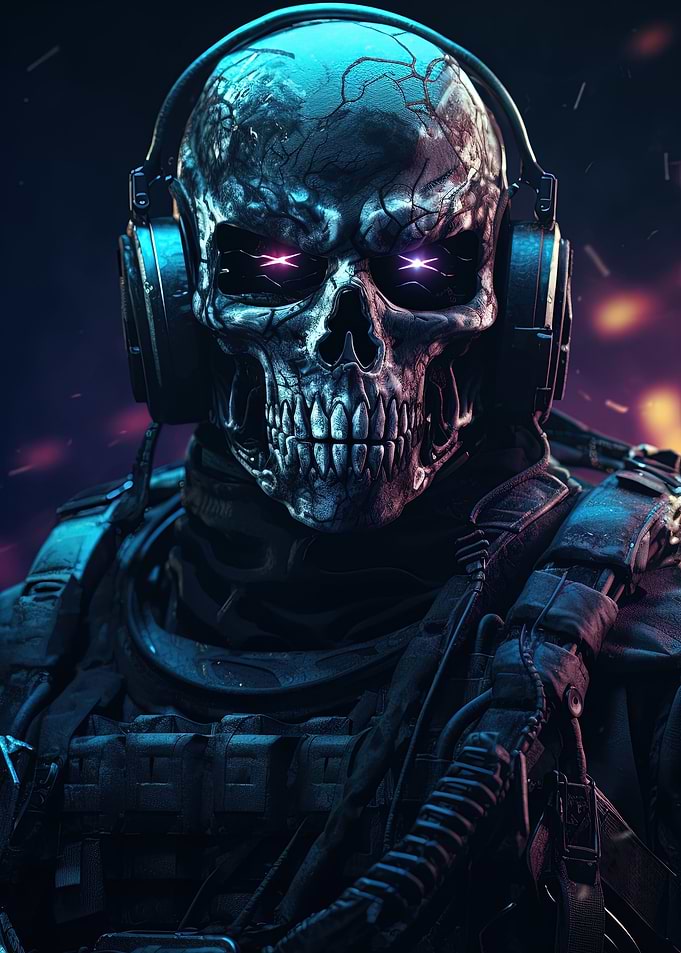 Futuristic Ghost Soldier