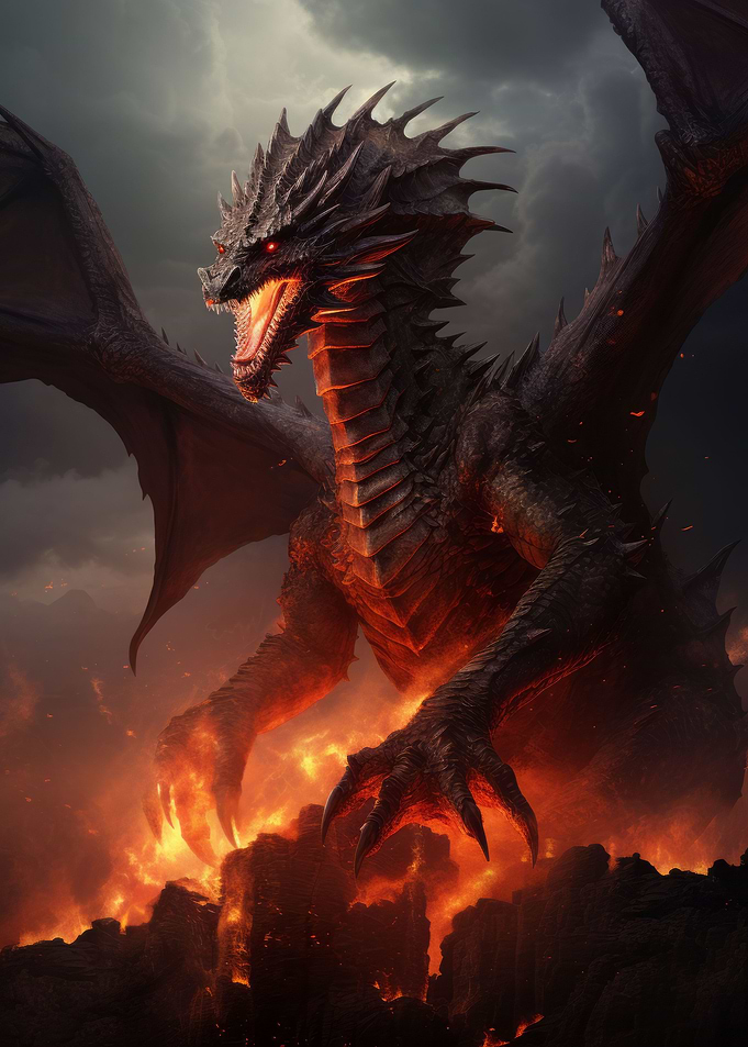 Huge Dragon From Hell