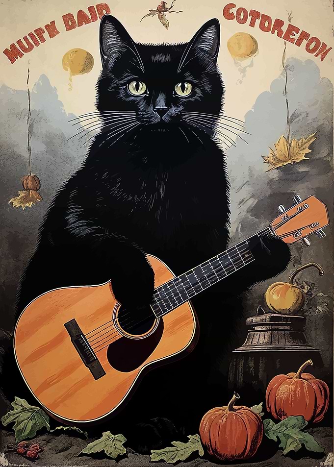 Black Cat Musician