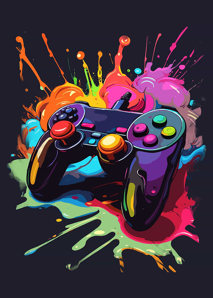 Gaming Controller Abstract