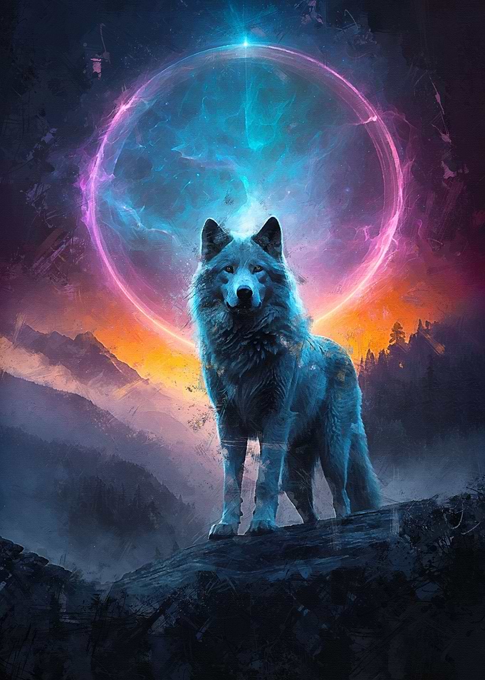 Wolf at the Moon