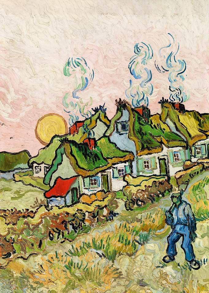 Houses and Figure