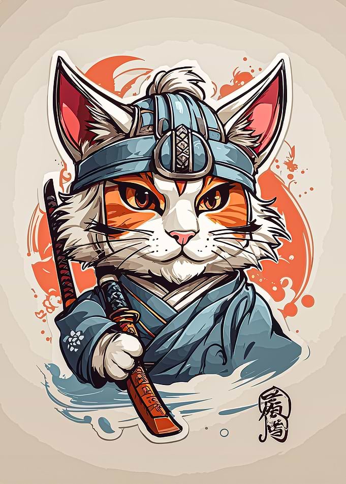 Samurai Cat