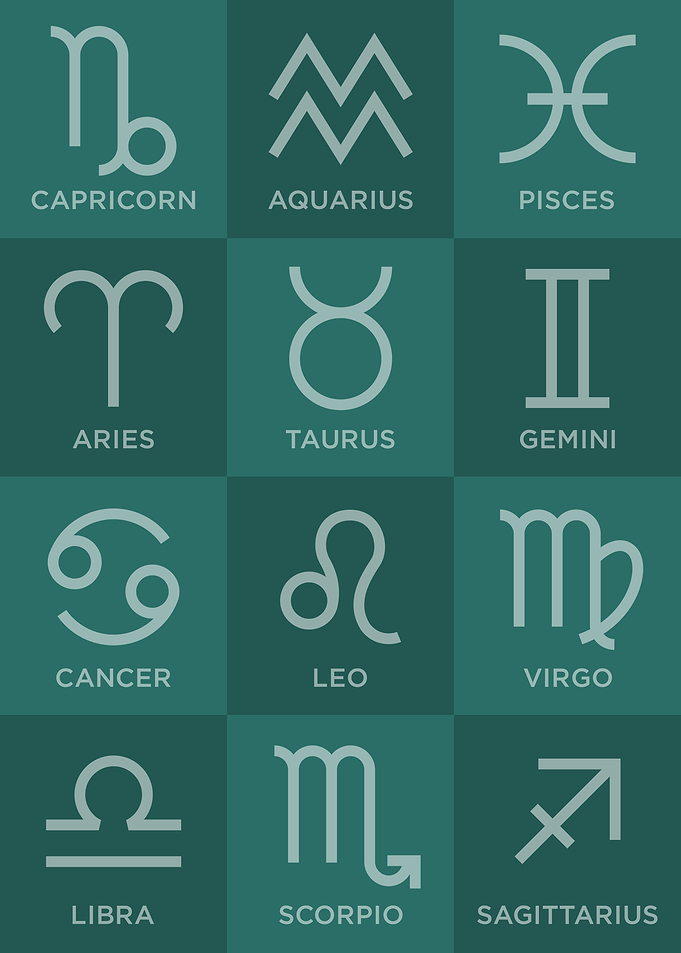 Zodiac Signs Abstract Pop