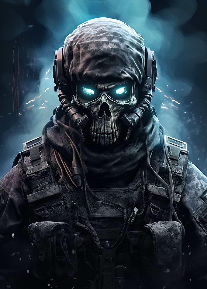 Futuristic Ghost Soldier