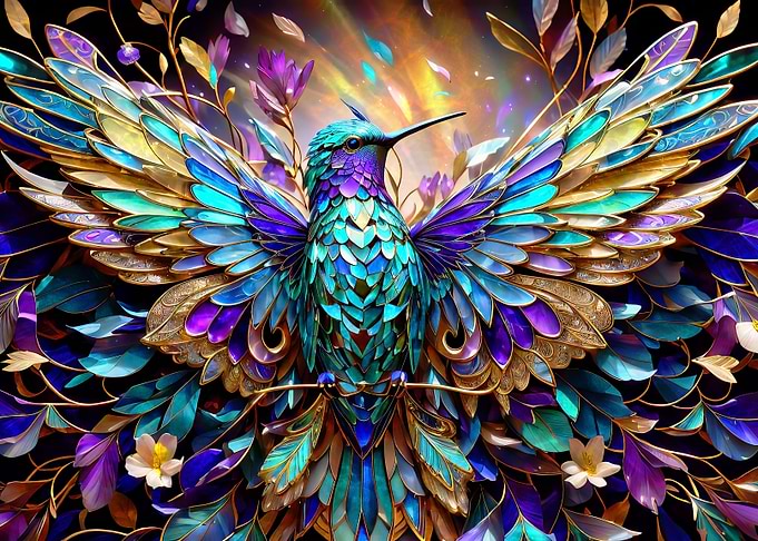 Glass Hummigbird
