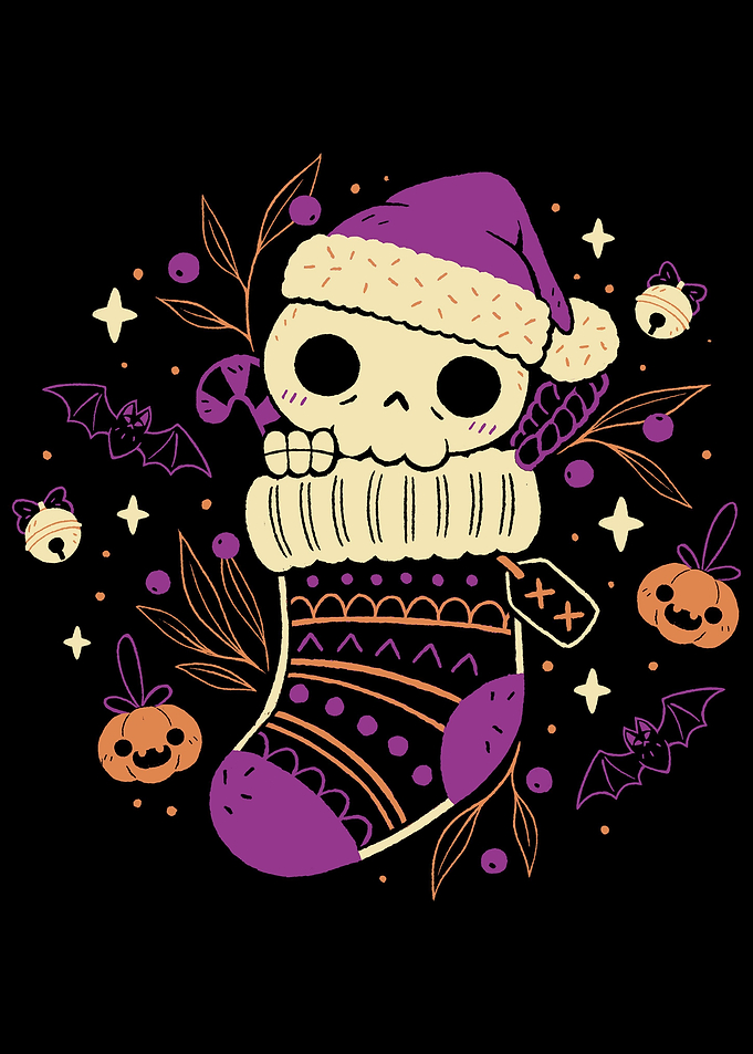 Christmas Stocking Skull