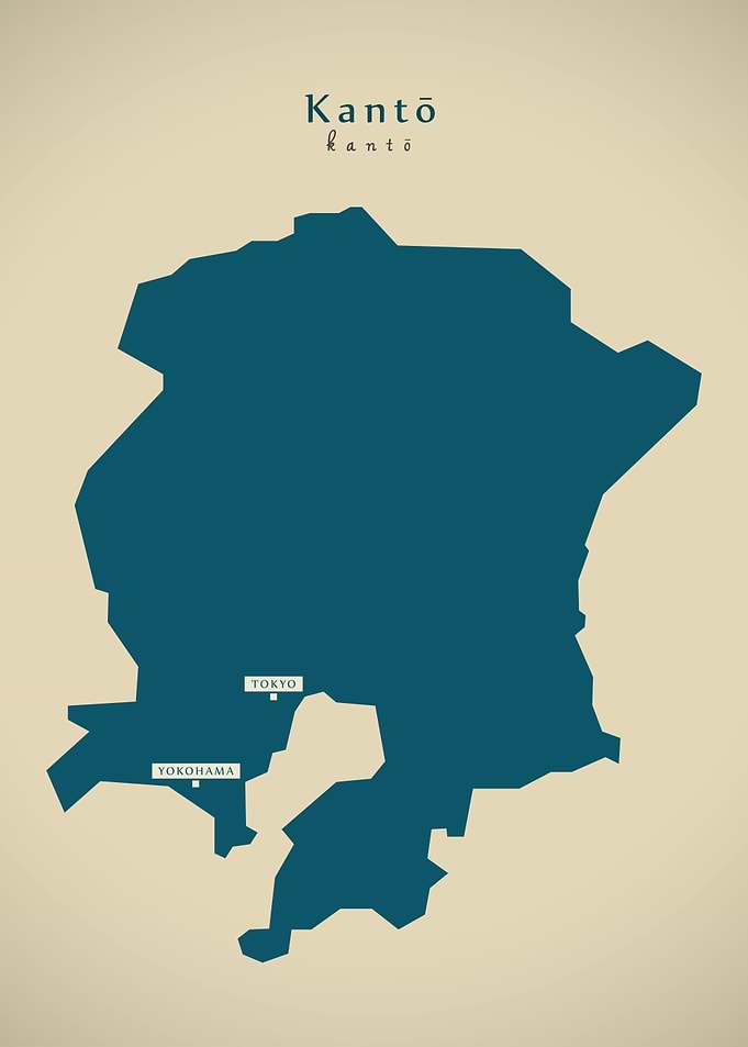 Kanto Japan map