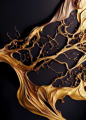 Baroque golden leaf