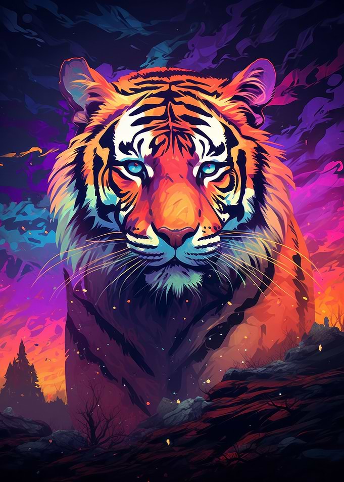 Tiger Abstract