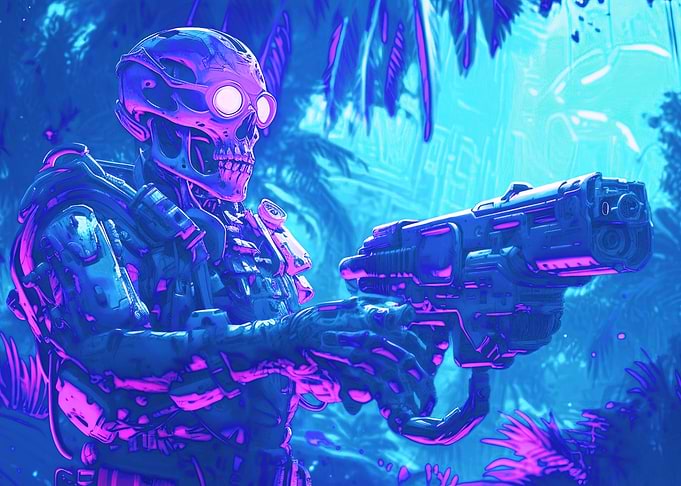 Pirate Captain Cyberpunk