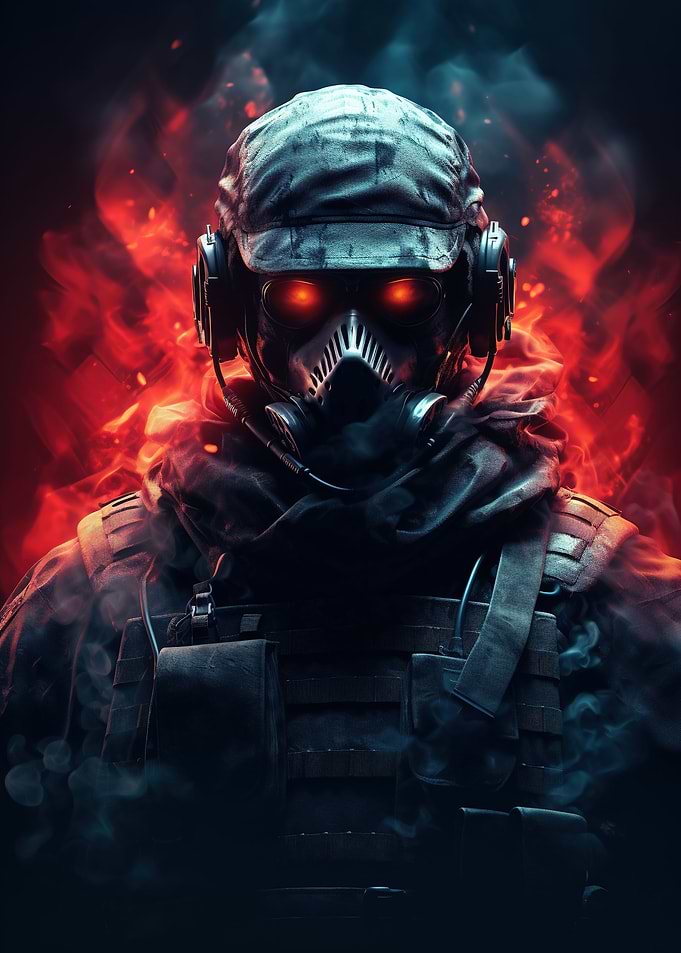 Futuristic Ghost Soldier