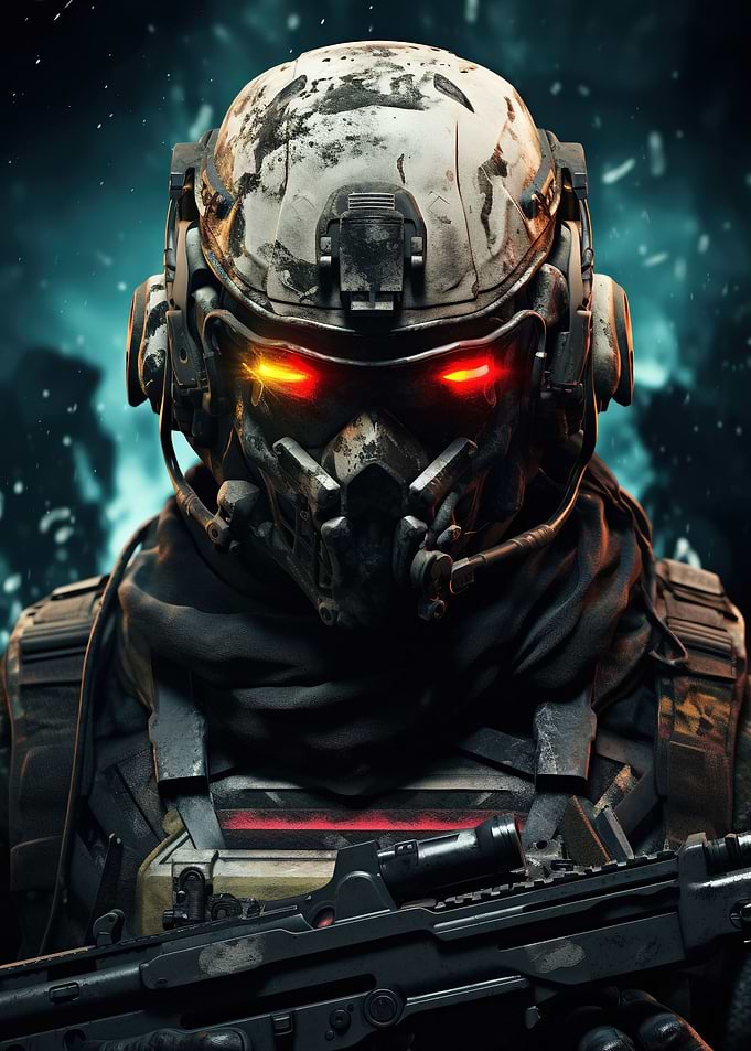 Futuristic Ghost Soldier