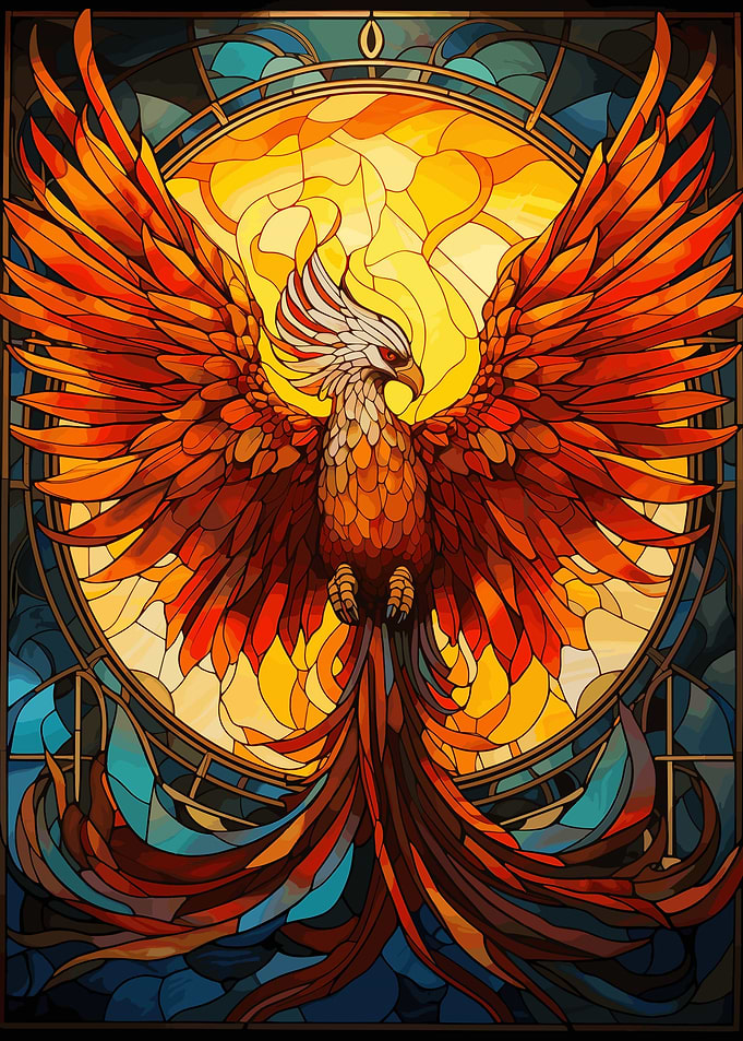 Phoenix Stained Glass