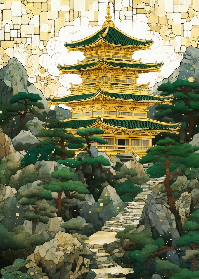 Mosaic Kentsugi Art