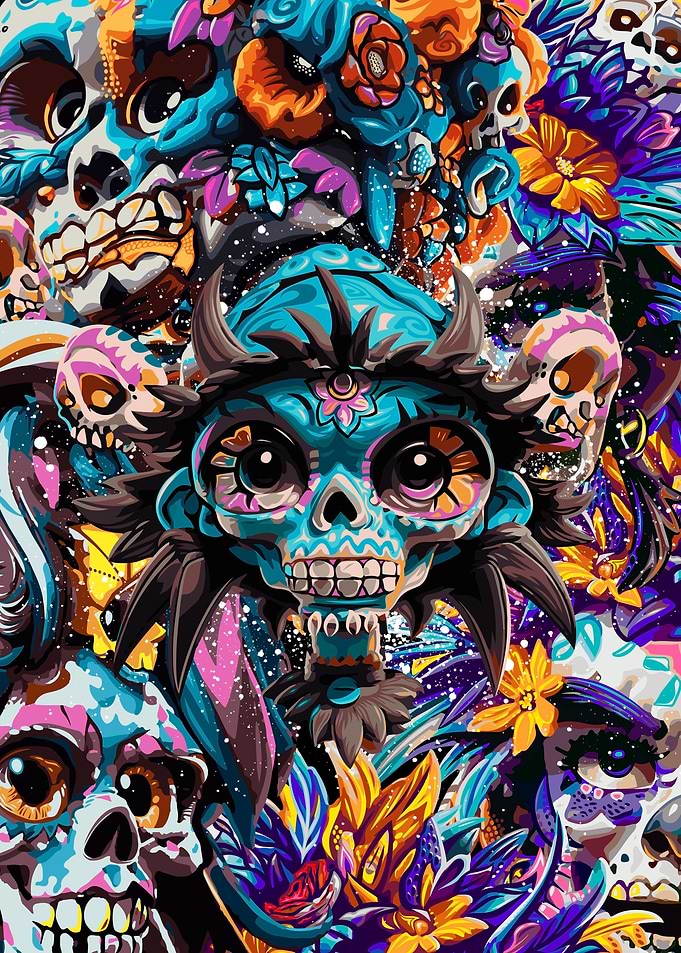 Family skull native