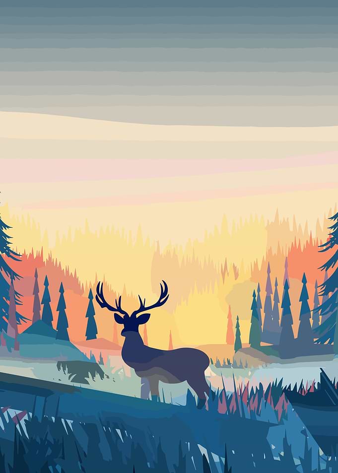 reindeer vector art