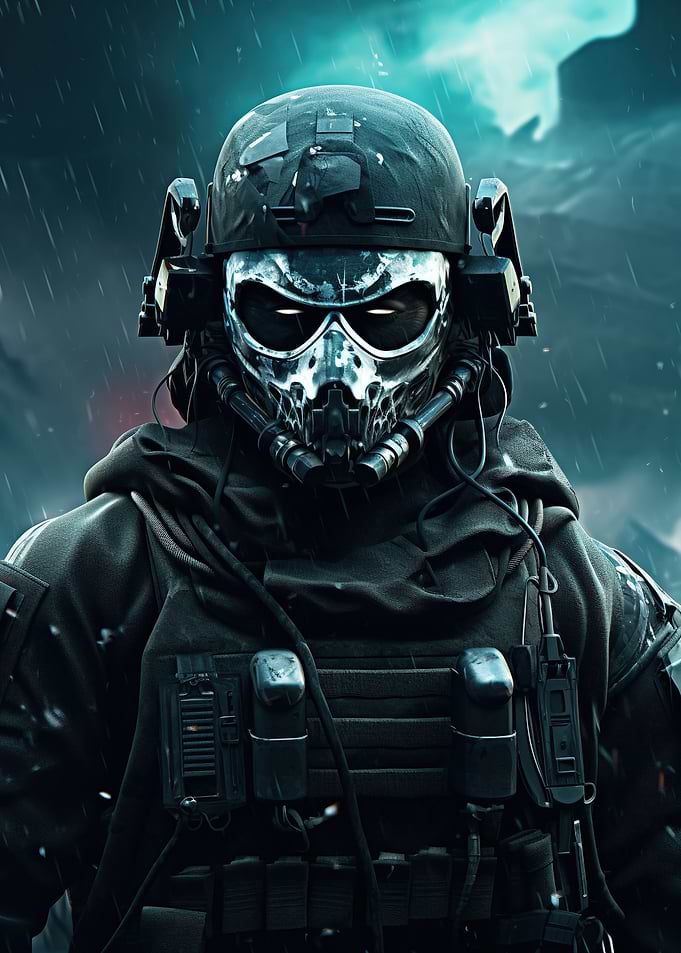 Futuristic Ghost Soldier
