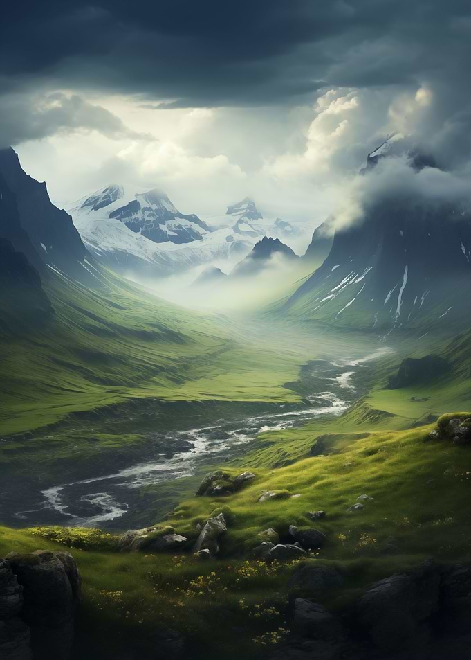 Spring Morning Valley