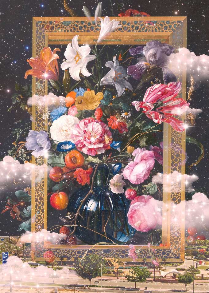 Floral Dubai Frame