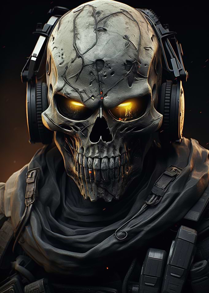 Futuristic Ghost Soldier