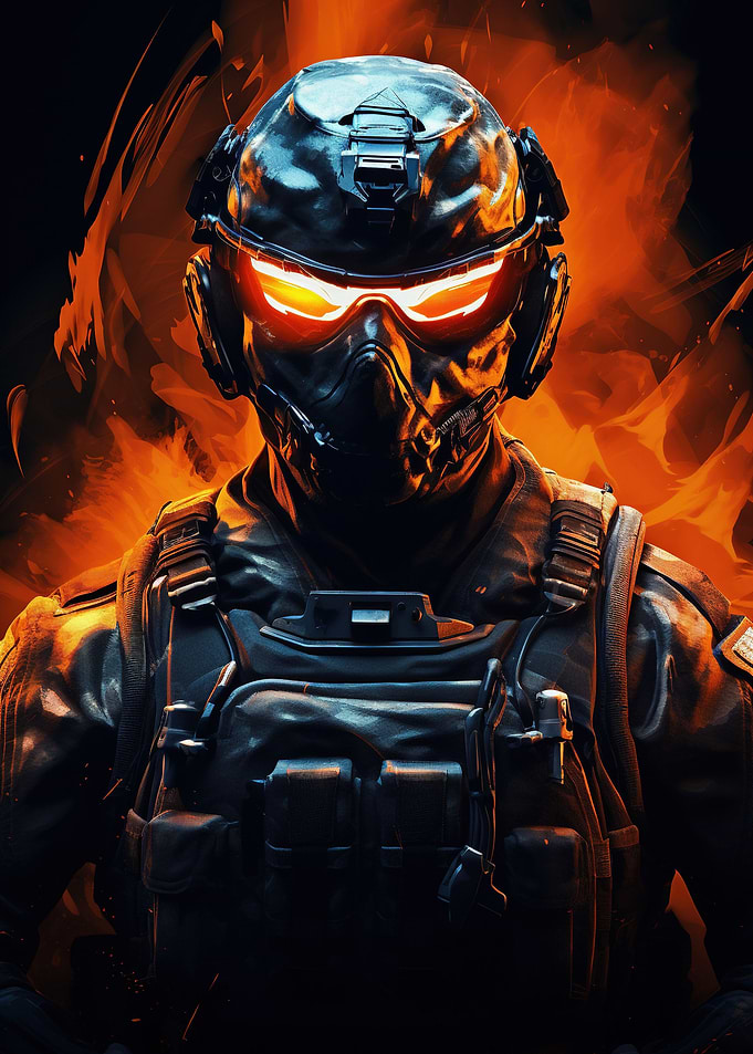 Futuristic Ghost Soldier
