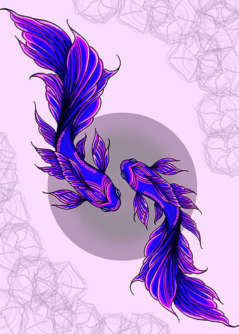 Koi Fish Yin Yang