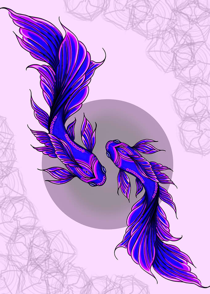 Koi Fish Yin Yang