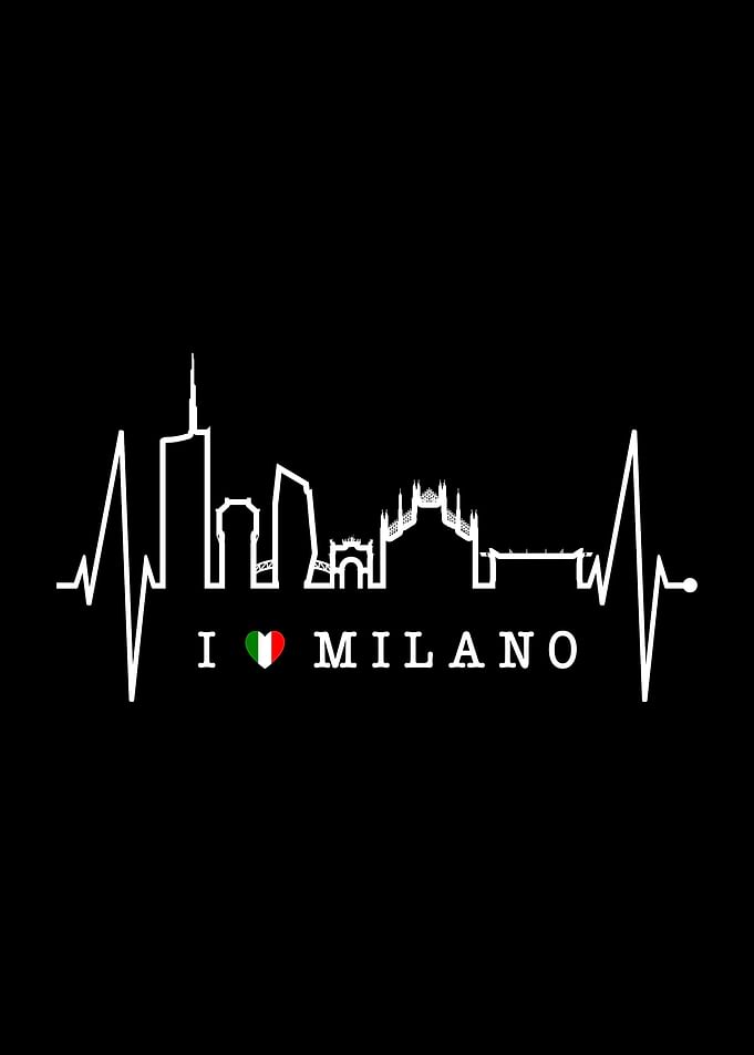 Milan Skyline Heartbeat