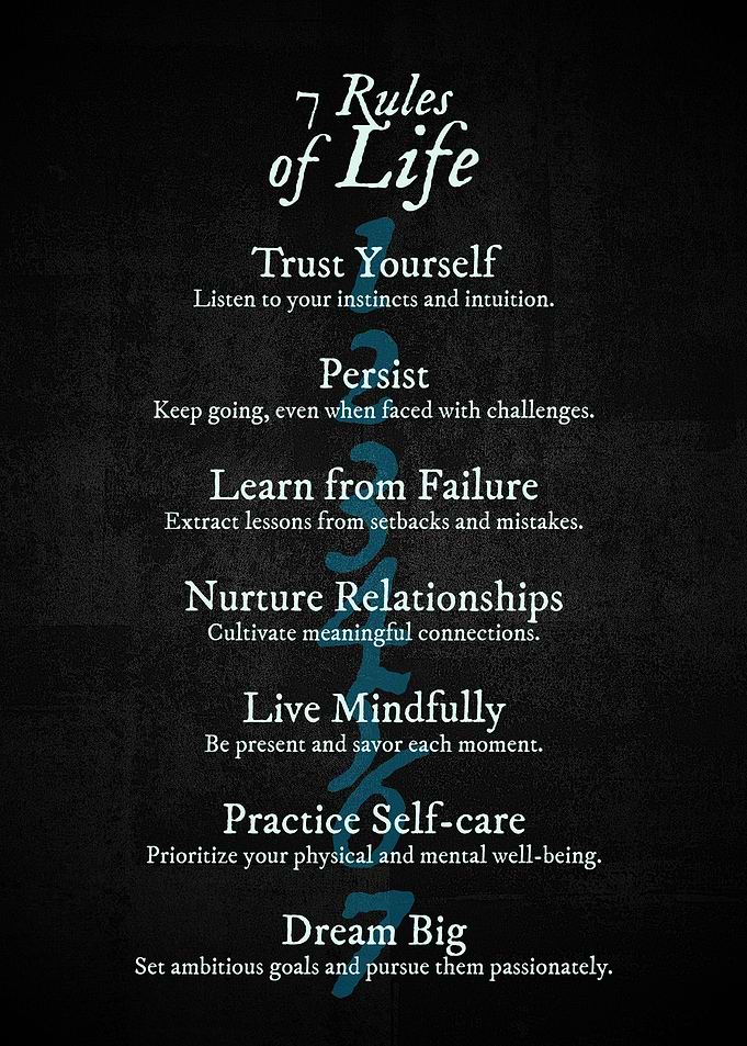 7 rules of life