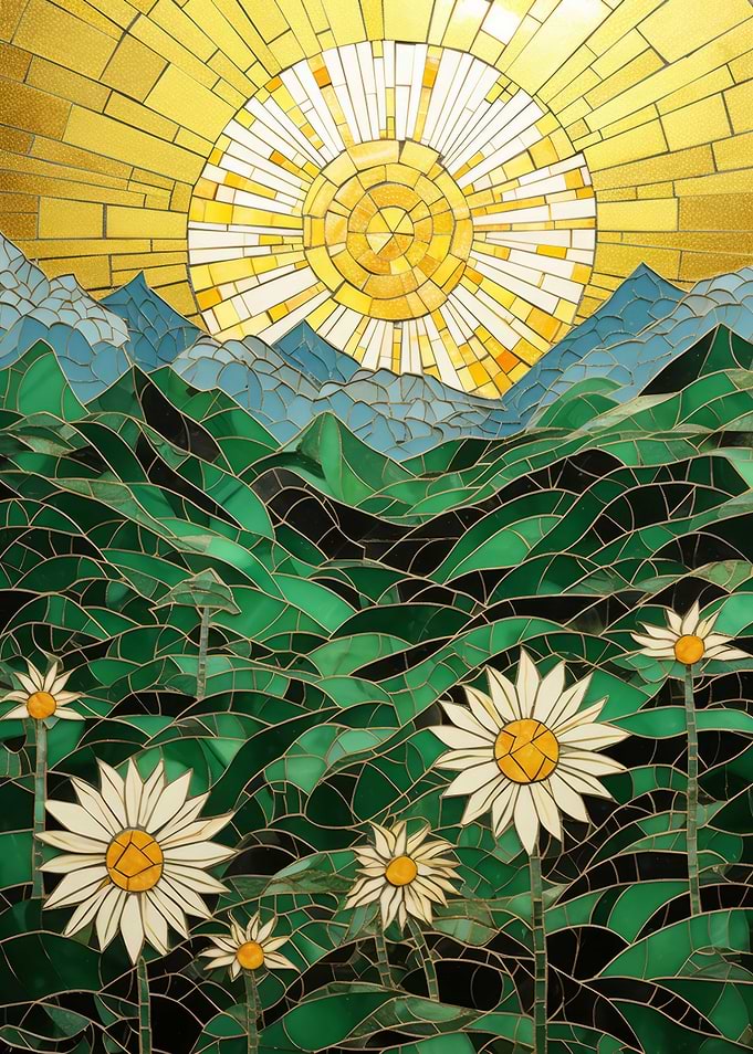 Mosaic Kentsugi Art