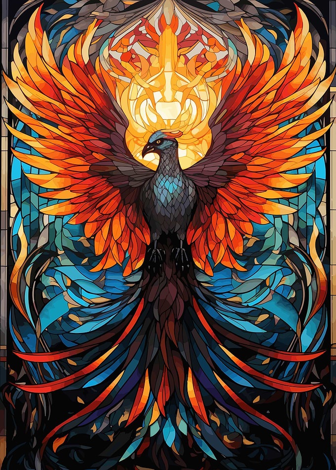 Phoenix Stained Glass