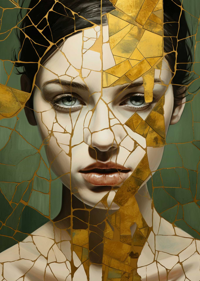 Mosaic Kentsugi Art