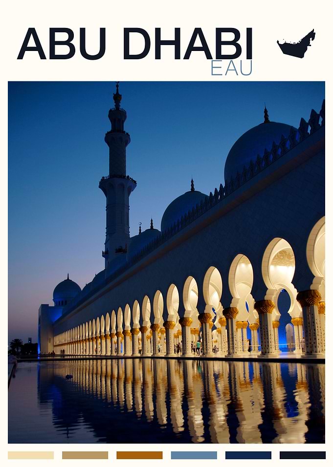 ABU DHABI TRAVEL POSTER