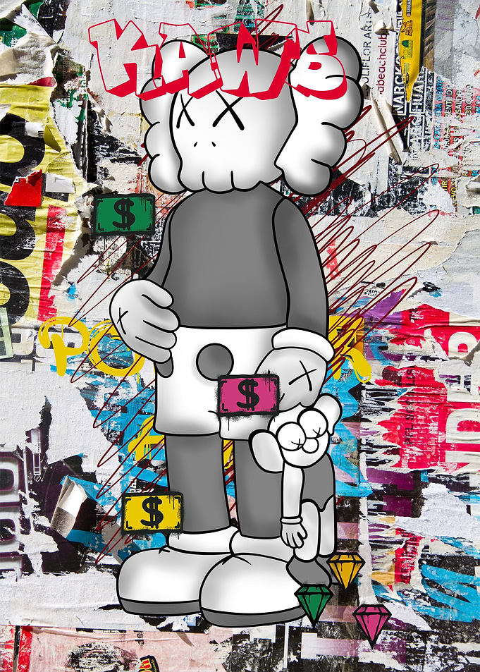 Kaws street art