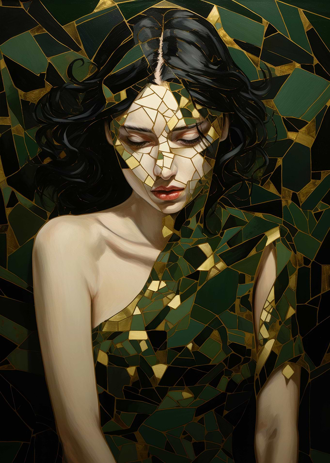 Girl Mosaic Kentsugi