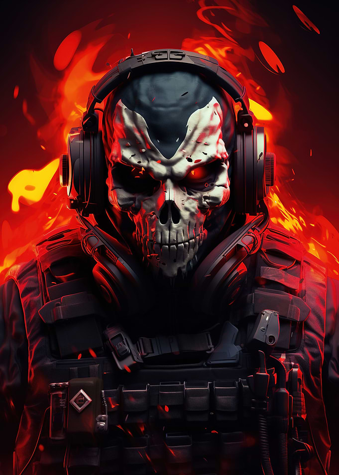 Futuristic Ghost Soldier