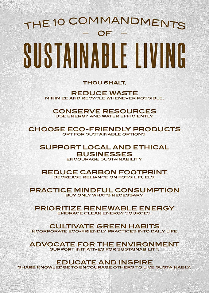 Sustainable living