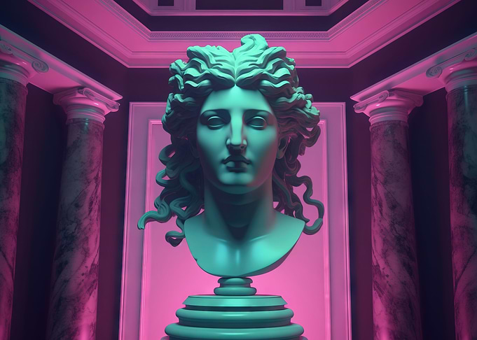 Mythic Neon Medusa