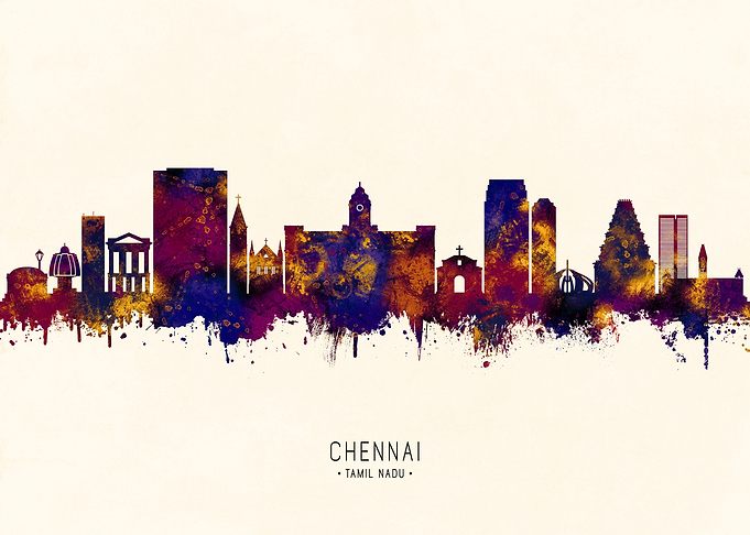 Chennai Tamil Nadu Skyline