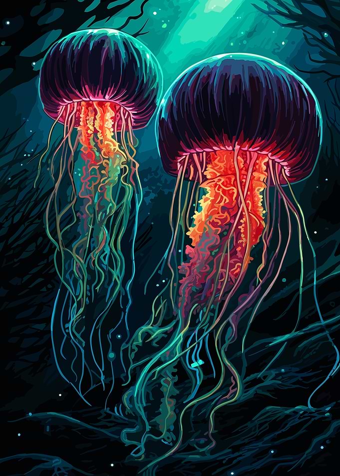 Multicolor Jellyfish Medle