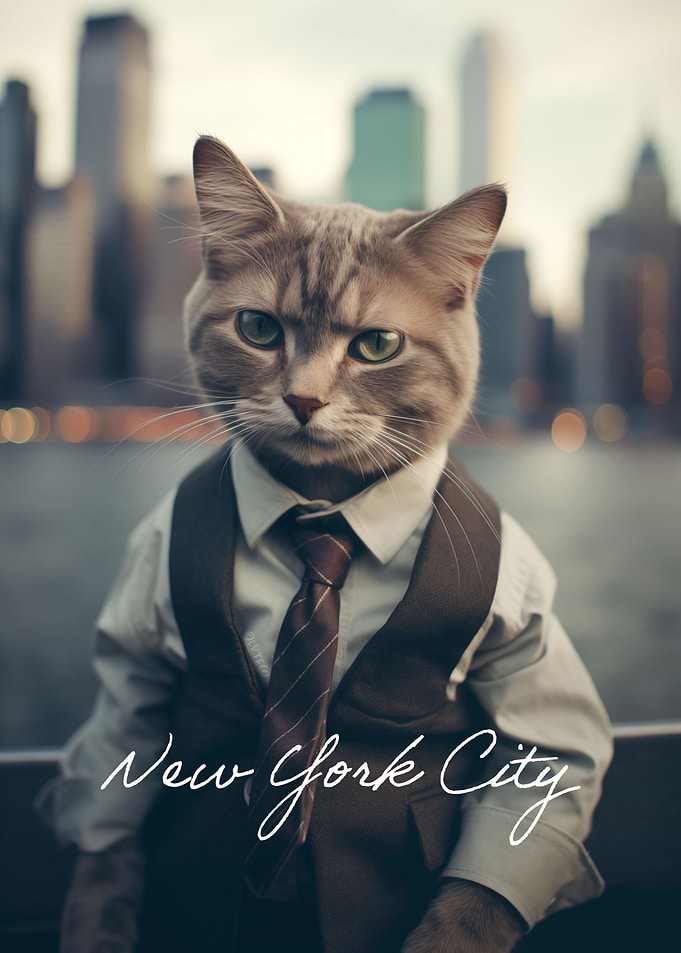 Wall Street Cat New York