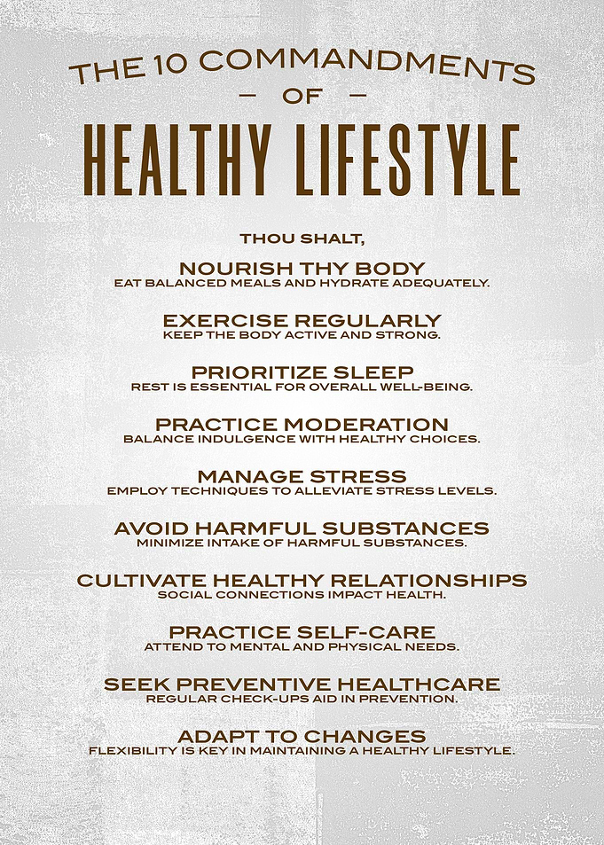 Healthy lifestyle