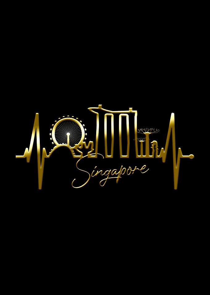 Singapore Skyline Heart