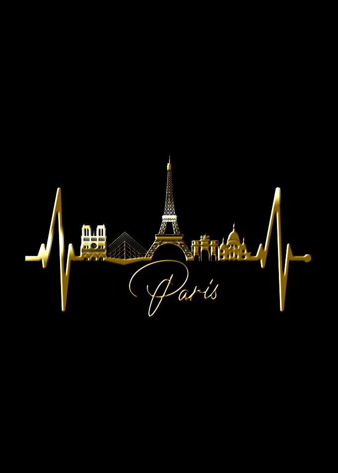 Paris Skyline Heartbeat