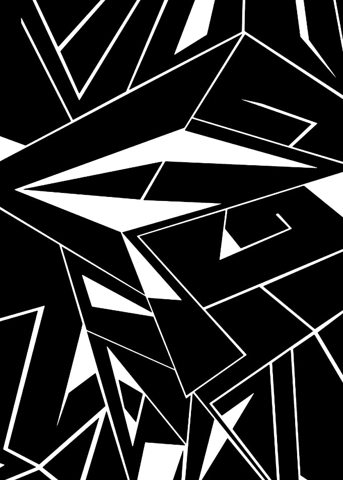 black white art